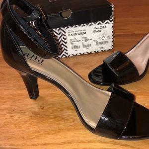 Black Ankle Strap Heels